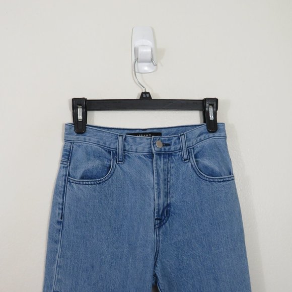 J Brand Light Blue Frayed Hem Jeans - Picture 3 of 10